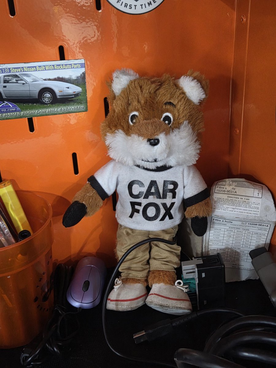 I have a plush Car Fox in my toolbox
