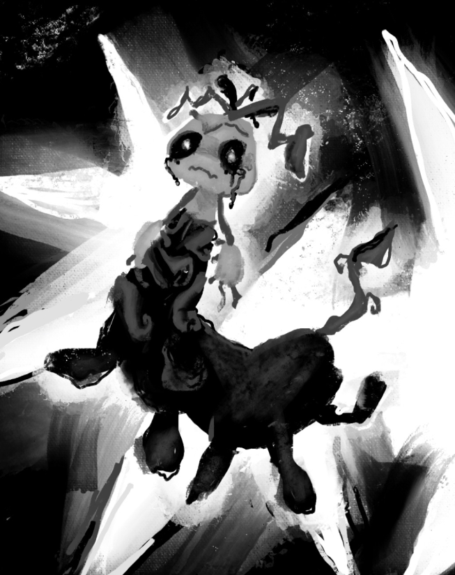 old unfinished gourdy drawing