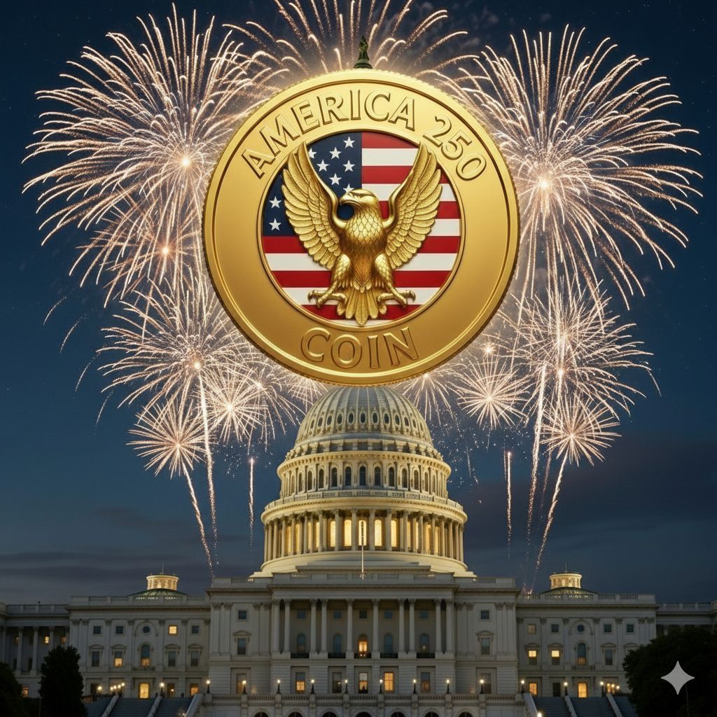 America250_Coin's tweet photo. Fireworks over the Capitol, an eagle soaring on gold, and the spirit of freedom shining brighter than ever. $USA250 isn’t just a memecoin—it’s the heartbeat of America’s 250th anniversary, immortalized on Solana. This coin represents pride, independence, and the unstoppable momentum of a nation that never backs down.

From the founding fathers to the blockchain revolution, $USA250 is carrying the torch of liberty into the digital age. The celebration has begun, and the future is ours to mint.

#Solana #CryptoPatriot #America250
CA: 7zzgorZ2hcDNvrCujLaww9qQuqtbxXx3UjAuxUYGpump