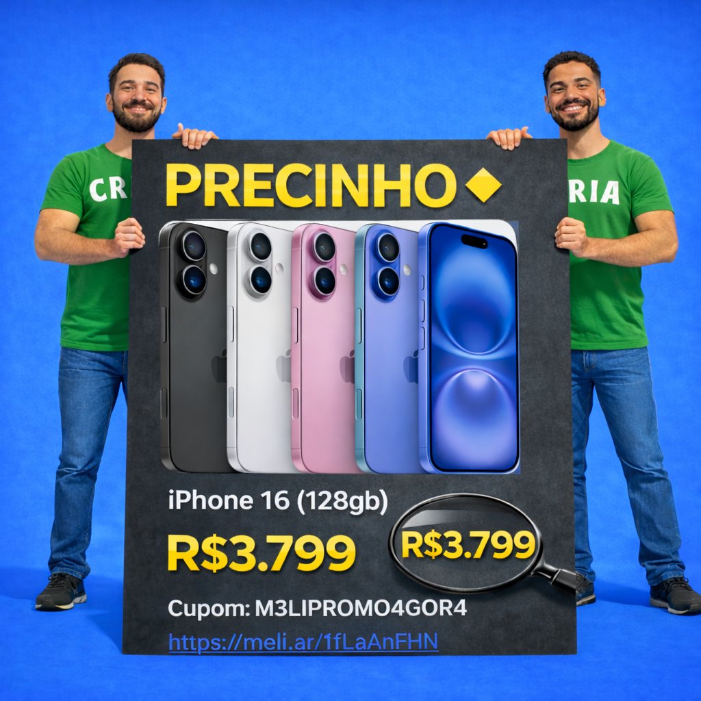 precinhodoscria's tweet photo. 😱 iPhone 16 por MENOS DE R$ 3.800

Enquanto uns pagam preço cheio…
outros já estão no grupo do Telegram. 👀

🔗 https://t.co/CcKbn70L18 https://t.co/4abXgzkZhn