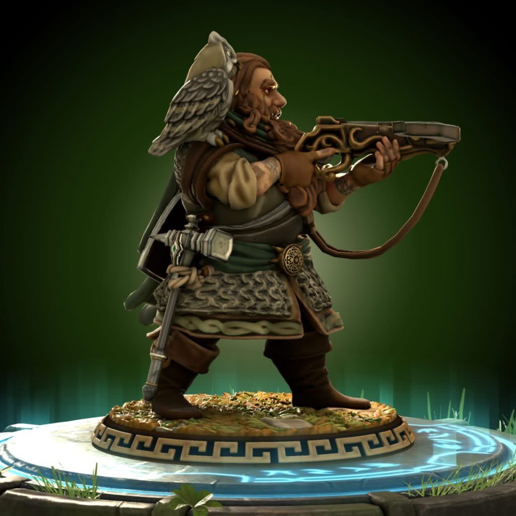 HeroOfTheForge's tweet photo. @HeroForgeMinis Thaldrik Ironbark, the dwarven Beastmaster Ranger/Battlemaster Fighter of Secomber, was a member of the Ironeater clan of Dwarves that are the remnants of the Ancient kingdom of Dardath, and later the Fallen Kingdom and its successor, Phalorm. https://t.co/2dGD51m7FF