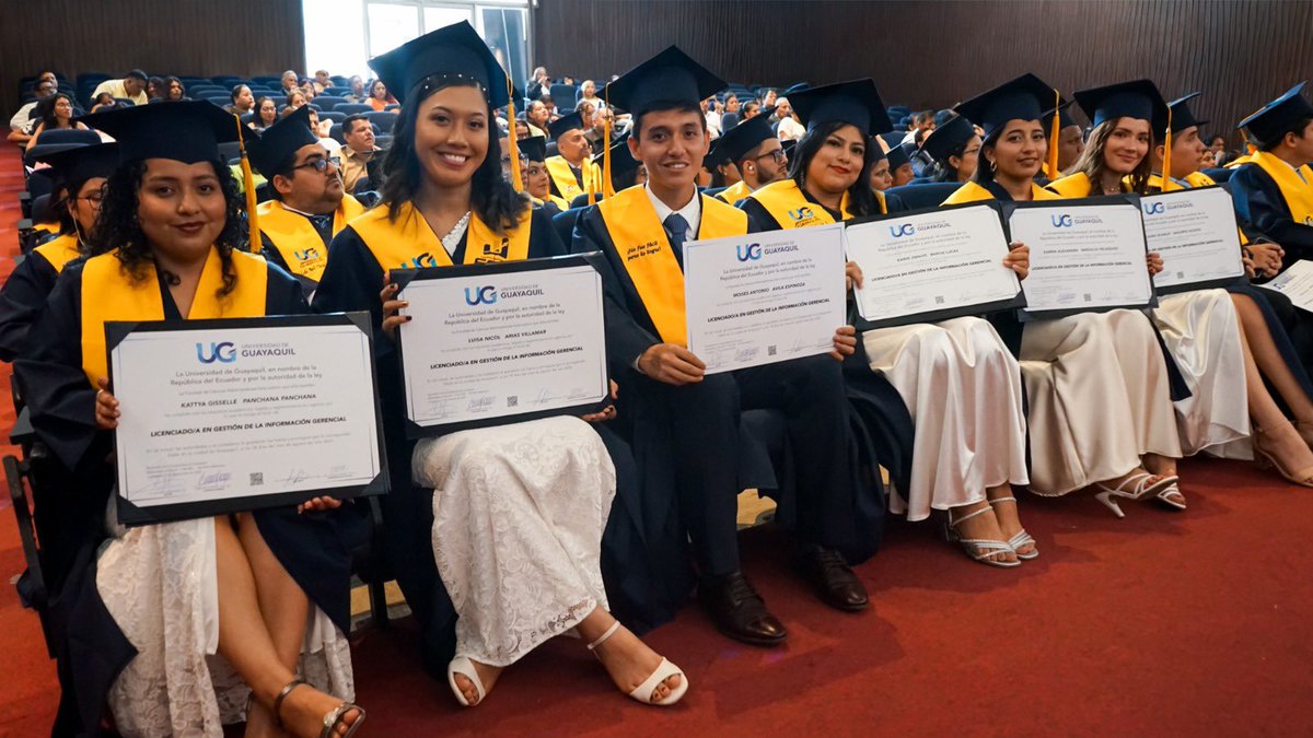 GIGFCAUG's tweet photo. Este Lunes 2 de Marzo tuvimos la Ceremonia de Incorporación de nuestros estudiantes. Felicitaciones a los nuevos Licenciados. les deseamos muchos éxitos personales y profesionales.
📍 #CienciasAdministrativas
📍 #UniversidadDeGuayaquil
📍 #GestionDeLaInformacionGerencial https://t.co/88tRtnfpKl