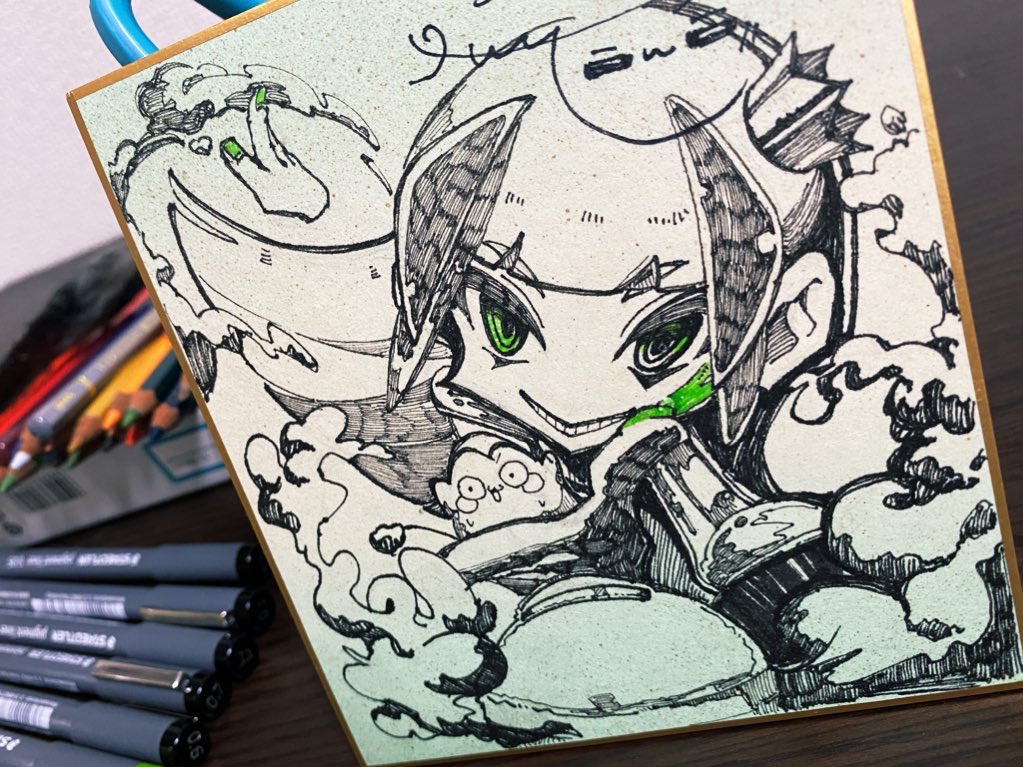 はっぴーこういう絵も描くよ