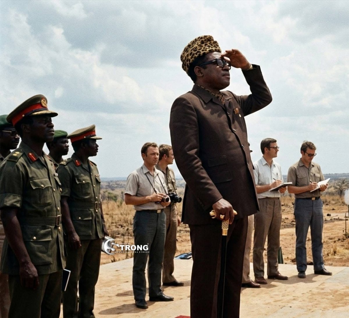 KimKimuntu's tweet photo. En 1975, Mobutu signe un contrat avec la compagnie allemande OTRAG, spécialisée dans l'aérospatiale. Cet accord octroyait à l'entreprise un territoire immense au #Shaba pour y développer la première fusée privée au monde.
L'ambition était de faire du Zaïre le premier pays africain à mettre un satellite en orbite, défiant ainsi le monopole des grandes puissances de l'époque.
Mobutu voyait dans ce projet un symbole de puissance et de modernité pour le Zaïre, une manière de placer son pays sur la carte des nations technologiques.
17 mai 1977, le premier lancement réussi. Une fusée de 6 mètres de haut s'élève dans le ciel du Shaba sous les yeux des officiels. Elle n'atteint pas l'espace, mais elle prouve que le concept de moteur modulaire fonctionne.
20 mai 1978, une deuxième essai est effectué, atteignant environ 30 km d'altitude.
Le dernier essai a eu lieu en juin 1978. La fusée a dévié de sa trajectoire peu après le décollage et s'est écrasée.
En 1979, craignaient que le Zaïre ne développe des missiles balistiques intercontinentaux, L'URSS fait pression sur Mobutu pour arrêter ce projet. Finalement, pour sauver ses relations diplomatiques avec ses soutiens financiers, Mobutu a ordonné à Lutz Kayser et ses ingénieurs de mettre fin à l'aventure.
Strong 243