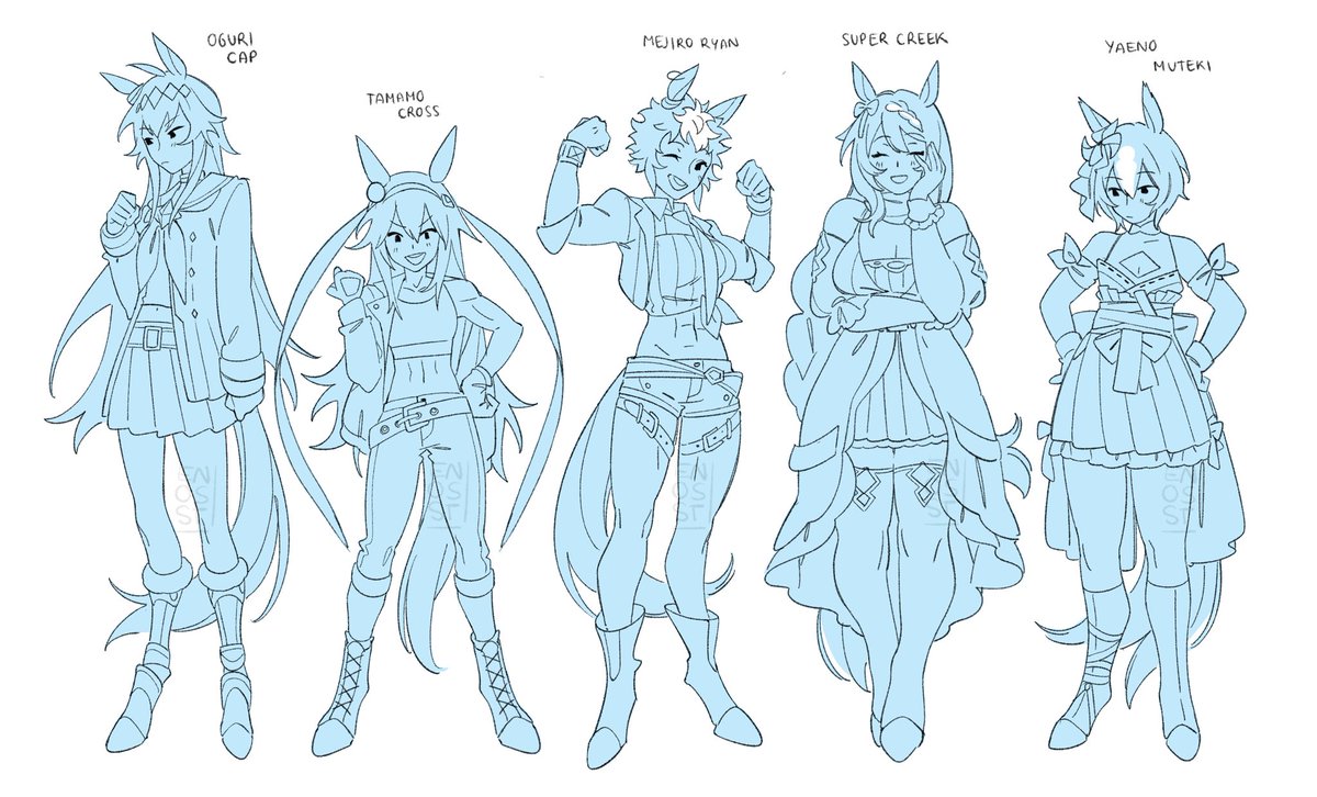 bodytype headcanons ft the cinderellas 💙 #umamusume