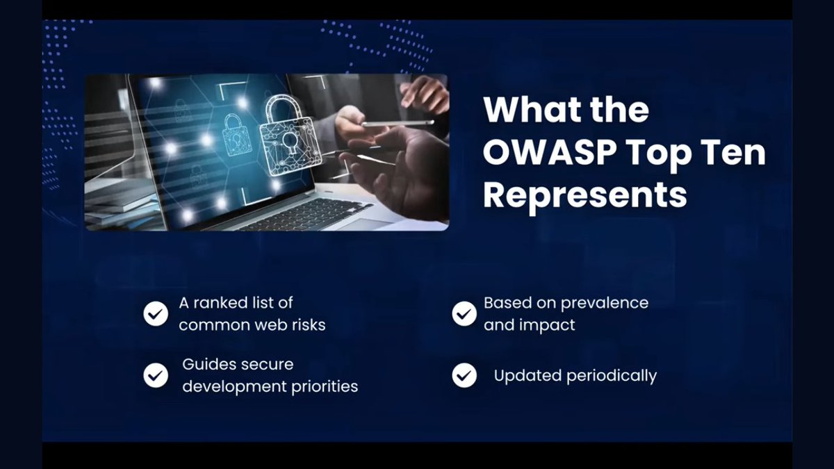 Bunmi_xoxo's tweet photo. DAY 47/100: OWASP Top 10: The 10 most critical Web Application Security Risks 
@VictorAkinode @VAInitiatives
#100DaysCybersecurityChallenge #100DaysWithVictorAkinode #100DaysWithVA #100DaysWithVAI #100DaysCybersecuritywithVA #100DaysWithVictorAkinodeInitiatives https://t.co/mwyfAUfAyJ