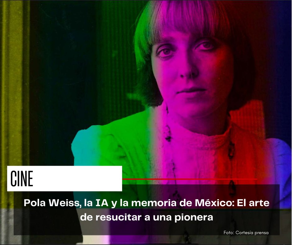 ClimaxEnMedio's tweet photo. La pionera del videoarte en México, Pola Weiss, revive en un documental que utiliza IA para recrear su voz 🎙️✨

Un viaje experimental por sus archivos personales, el rescate de una leyenda olvidada🎞️ 

#PolaWeiss #CineMexicano #Videoarte #IA

https://t.co/vZ8iEcQ282 https://t.co/58cwu0pR9i