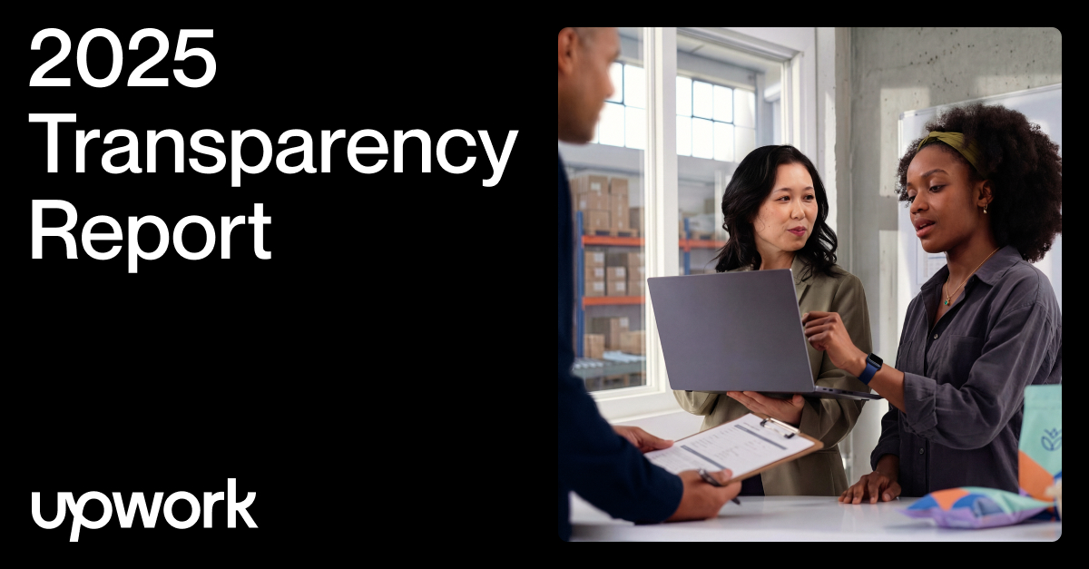 anniinc's tweet photo. Trust is visible in outcomes. It’s built in systems. Our 2025 Transparency Report shows record-low fraud, expanded ID verification, and clearer enforcement for clients &amp; freelancers. https://t.co/DlYRex5nnY

#Upwork https://t.co/CVpDWF68XG