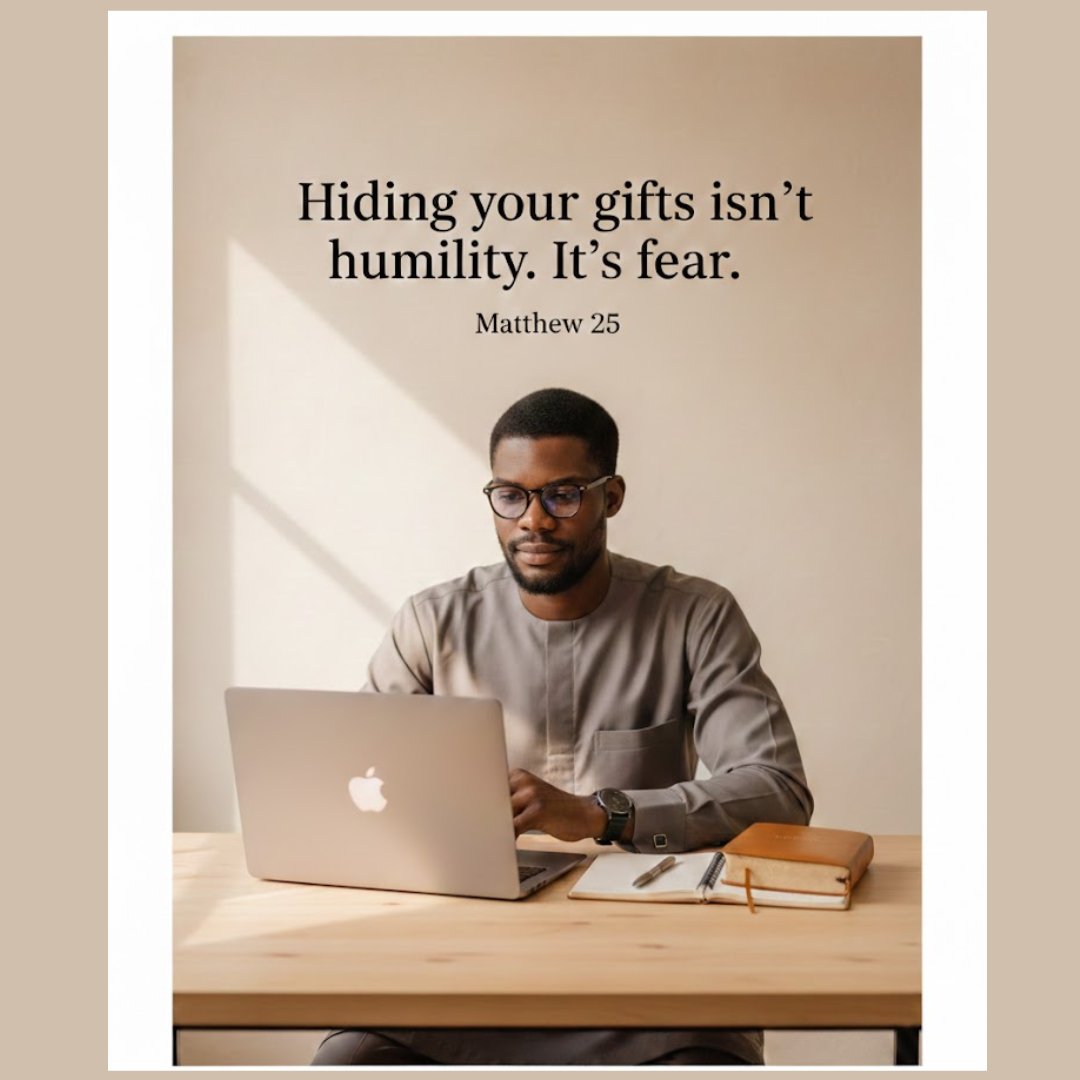 BlessingAdibo1's tweet photo. Matthew 25 changed me

The servant who buried his talent wasn’t praised

As a Virtual Assistant, I’ve learned: skill is stewardship (Luke 12:48)

Excellence matters (Col. 3:23)

Hiding isn’t humility, it’s fear.

Visibility multiplies impact.

What are you multiplying this year? https://t.co/bPSYREQZRs