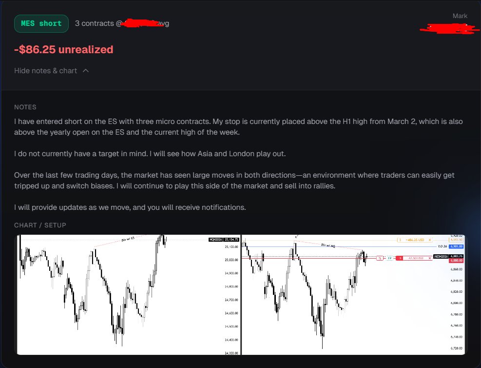 🚨 LIVE TRADING IS NOW LIVE 🚨

The Live Trading feature is officially active on <a href="/primatetrading/">Primate Trading</a> 

You can sign up for free and receive:

• Real-time trade alerts
• Entries, stops, and targets
• Live PNL updates
• Position sizing + risk management details
• Charts sent