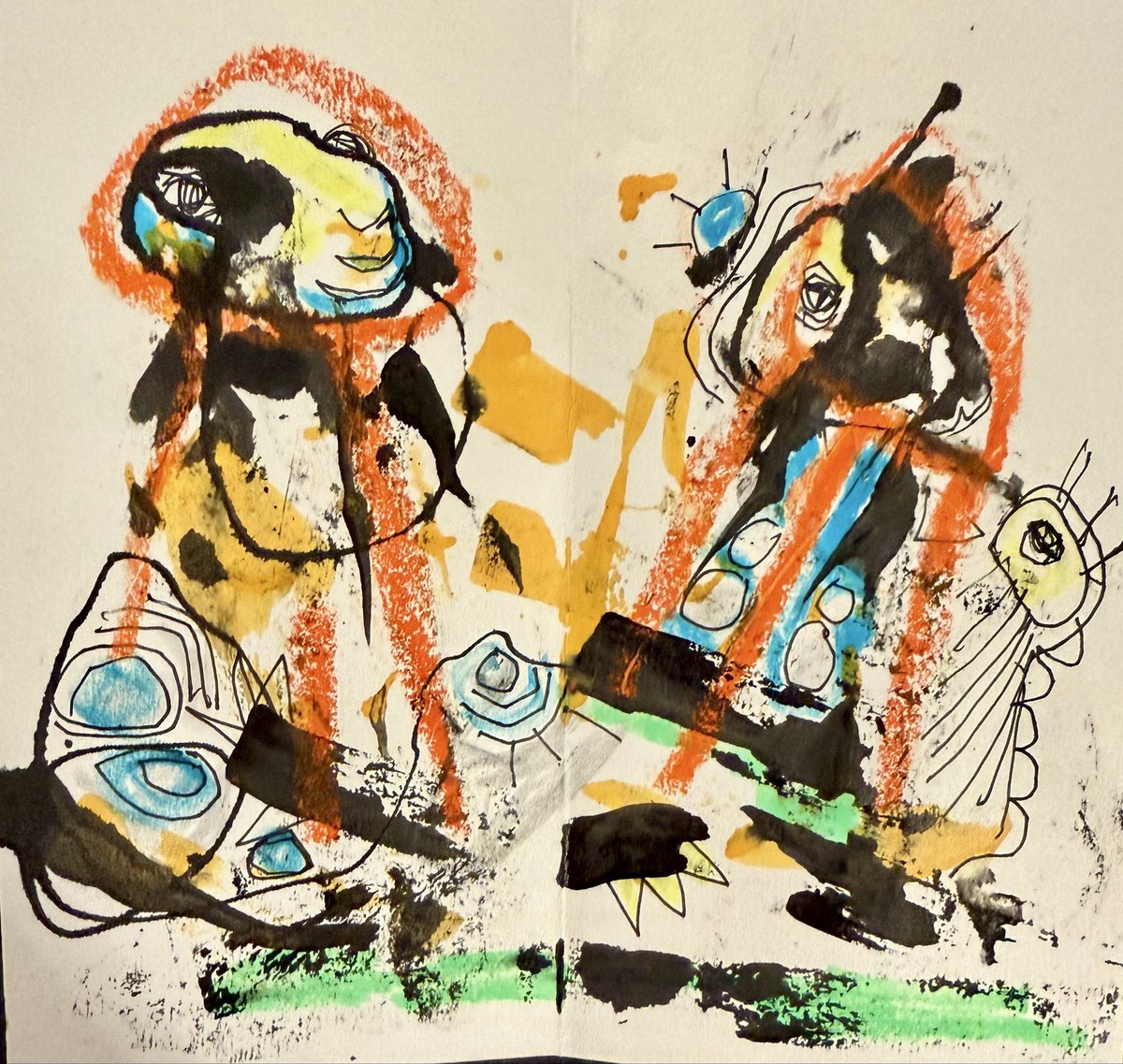 RonanCahill15's tweet photo. #abstractsketchbook entries tonight #experimentaldrawing #kunst #Hoofddorp #ink https://t.co/pTfg9Pf5Ab