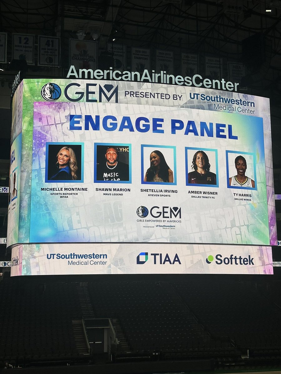 vermillionv33's tweet photo. The HERD had a great time at the @dallasmavs GEM conference! 

There’s nothing better than a day full of growing our young female leaders! https://t.co/HcZjjIjnhJ