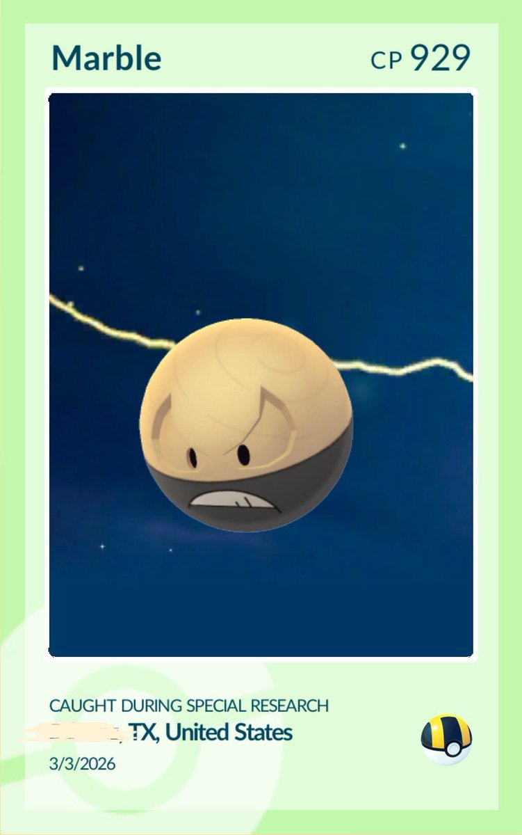 Firehawk87_TV's tweet photo. . . . I got a shiny in Go~ XD
Howst da fucketh do I randomly get a shiny Hisuian Voltorb (I evolved it already) from that research thing?
There’s my luck for the month xD https://t.co/gsQedGQVww