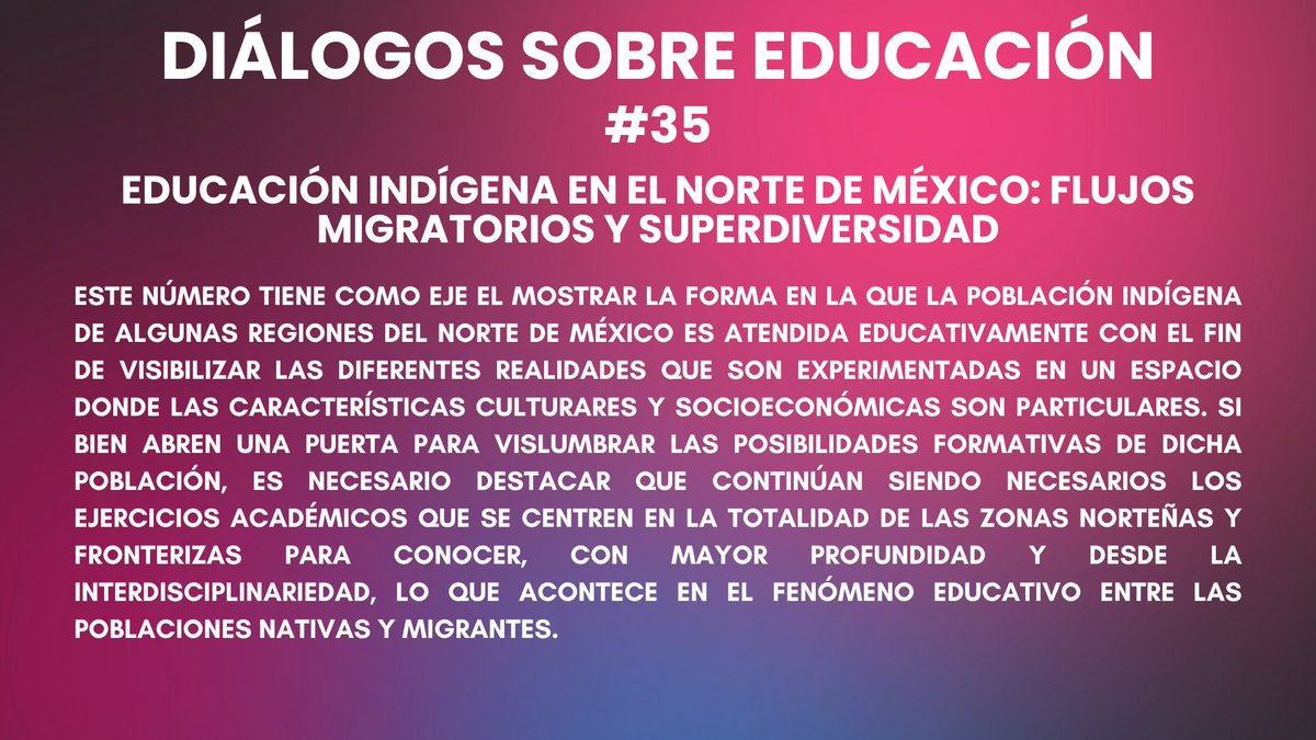 Diálogos sobre Educación tweet media