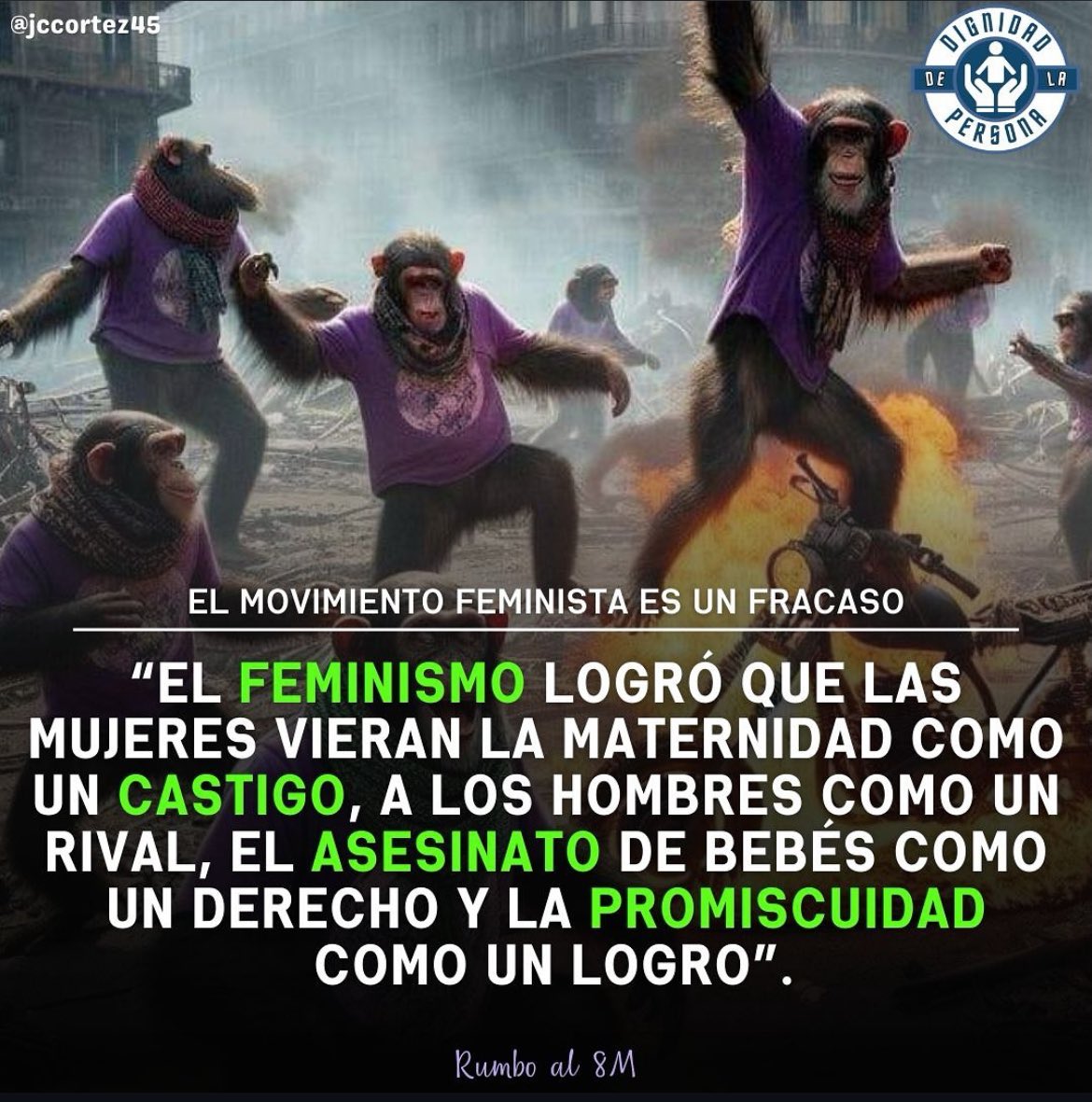 El feminismo es todo lo que está mal, lo último que haría sería representar a las mujeres...