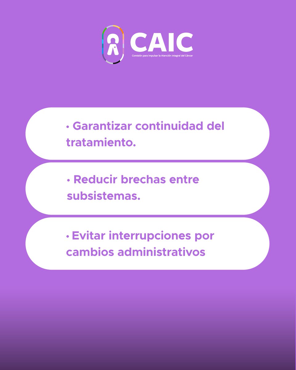 Com. para Impulsar la Atención Integral del Cáncer tweet media