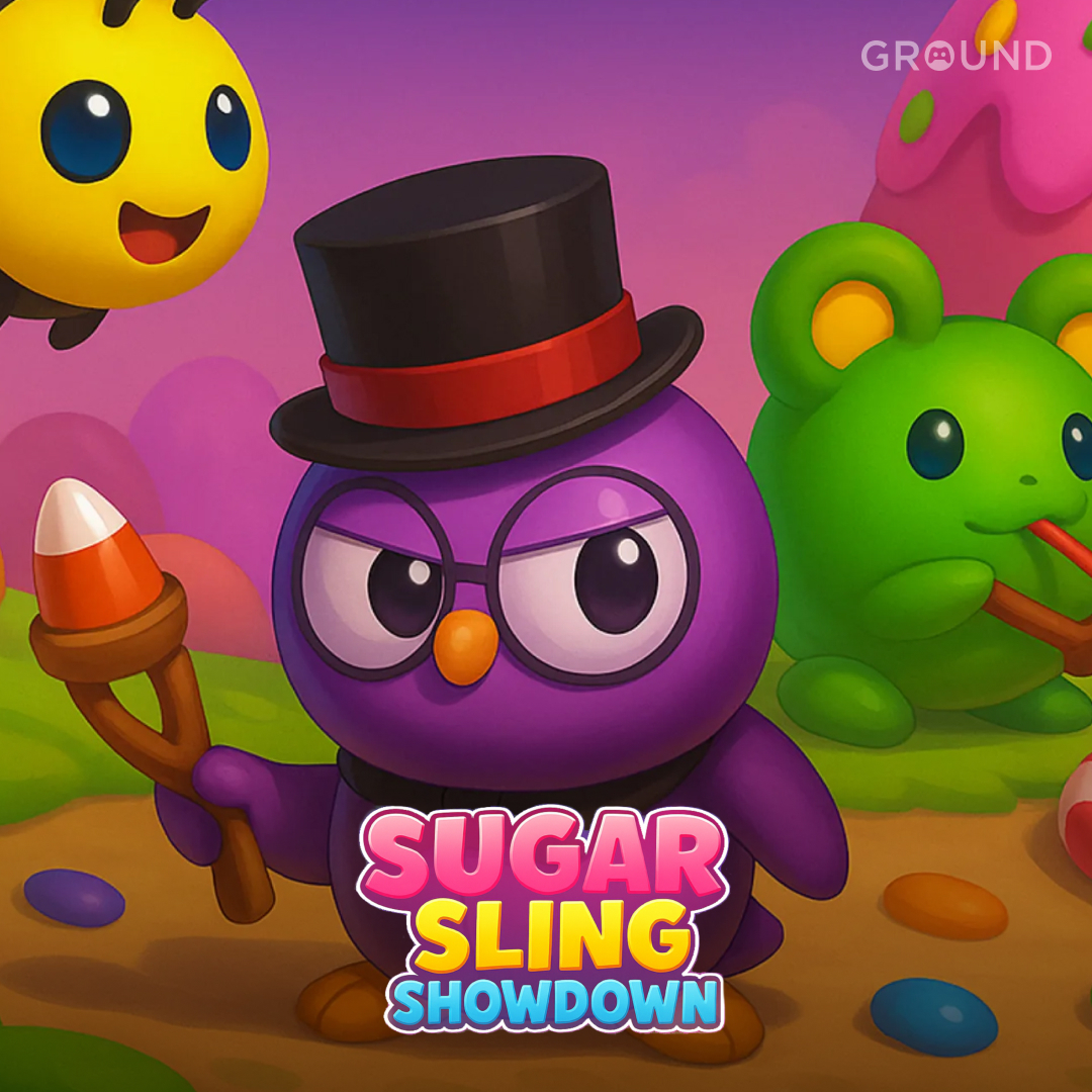 gameroundco's tweet image. Sugar Sling Showdown is leaving G.Round soon.
Swing, grapple, &amp;amp; duel your way through a candy-filled world where your tongue is your ultimate weapon.
🎮 Play before it's gone: gameround.co/detail/737/info

#indiegames #coopgaming #partygame #towerdefense #roguelike #playtest #pcgaming
