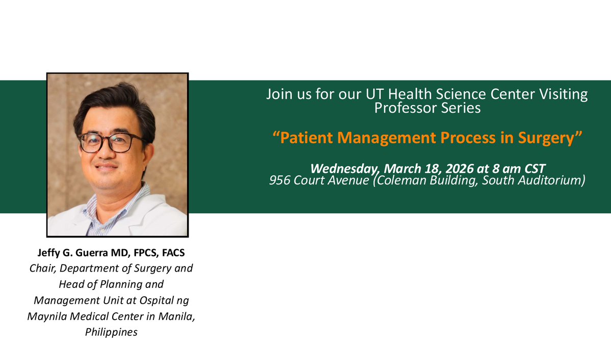 UTHSC Department of Surgery tweet media