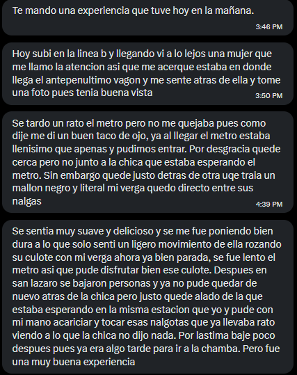 ARRIMONCONS's tweet photo. Relato de un arrimon de hoy en la mañana https://t.co/VXQWc2yvIn