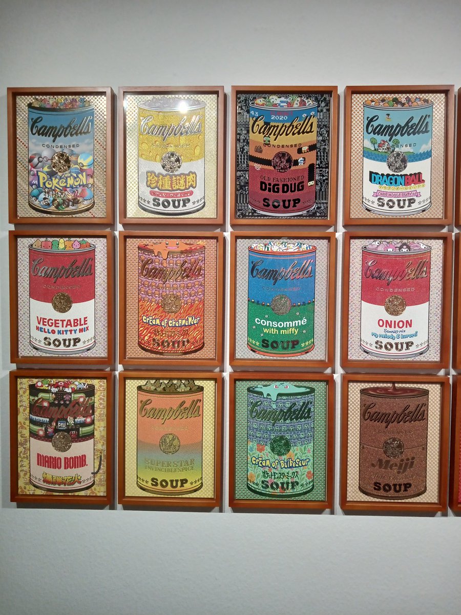 森洋史さん、ウォーホルの肉筆のキャンベルスープ缶が発表当時一枚五万円で売られていた時代ははるか昔、先見の明を持つ作家のみが新しい美術の道を切り拓いていく、銀座蔦屋書店FOAM CONTEMPORARYの個展から。