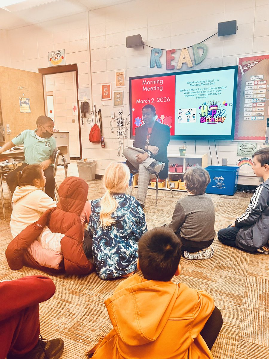 ESessomsJr's tweet photo. It was a pleasure to read to several classes at @HallFletcherAVL in the spirit of Read Across America Week 📕 📖 https://t.co/hTBlbqDtKE