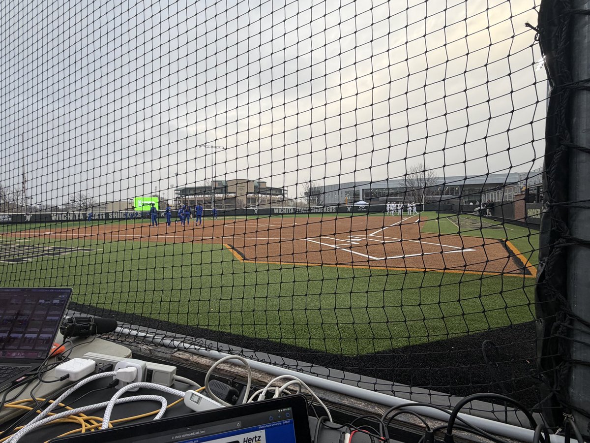 calebkalcich's tweet photo. Made it to Wilkins Stadium in Wichita, Kansas for @KUSoftball vs Wichita State. First pitch is scheduled for 6 p.m. and I will have the call for KJHK Sports.
https://t.co/MJAGwqEA1g
@KJHKsports https://t.co/t3xjRXnRvf