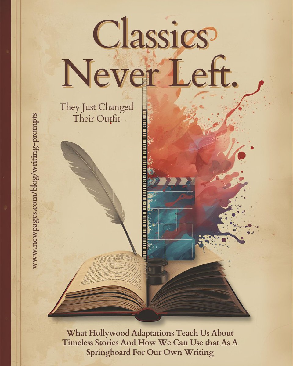 newpages's tweet image. Clueless = Emma. 10 Things = Taming of the Shrew. Cruel Intentions = 18th century French novel. The classics never died. They just changed their outfit.

Discover what Hollywood's best adaptations can teach writers &amp;amp; how to try it yourself.

#WritingPrompt newpages.com/blog/where-to-…