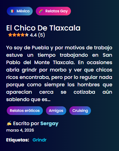 relatos_gay_cl's tweet photo. 𝗥𝗘𝗟𝗔𝗧𝗢: El chico de Tlaxcala 🍆🔥

𝗥𝗘𝗟𝗔𝗧𝗢 𝗖𝗢𝗠𝗣𝗟𝗘𝗧𝗢: https://t.co/wjyBdQiKdy https://t.co/ykp8F1sXYP