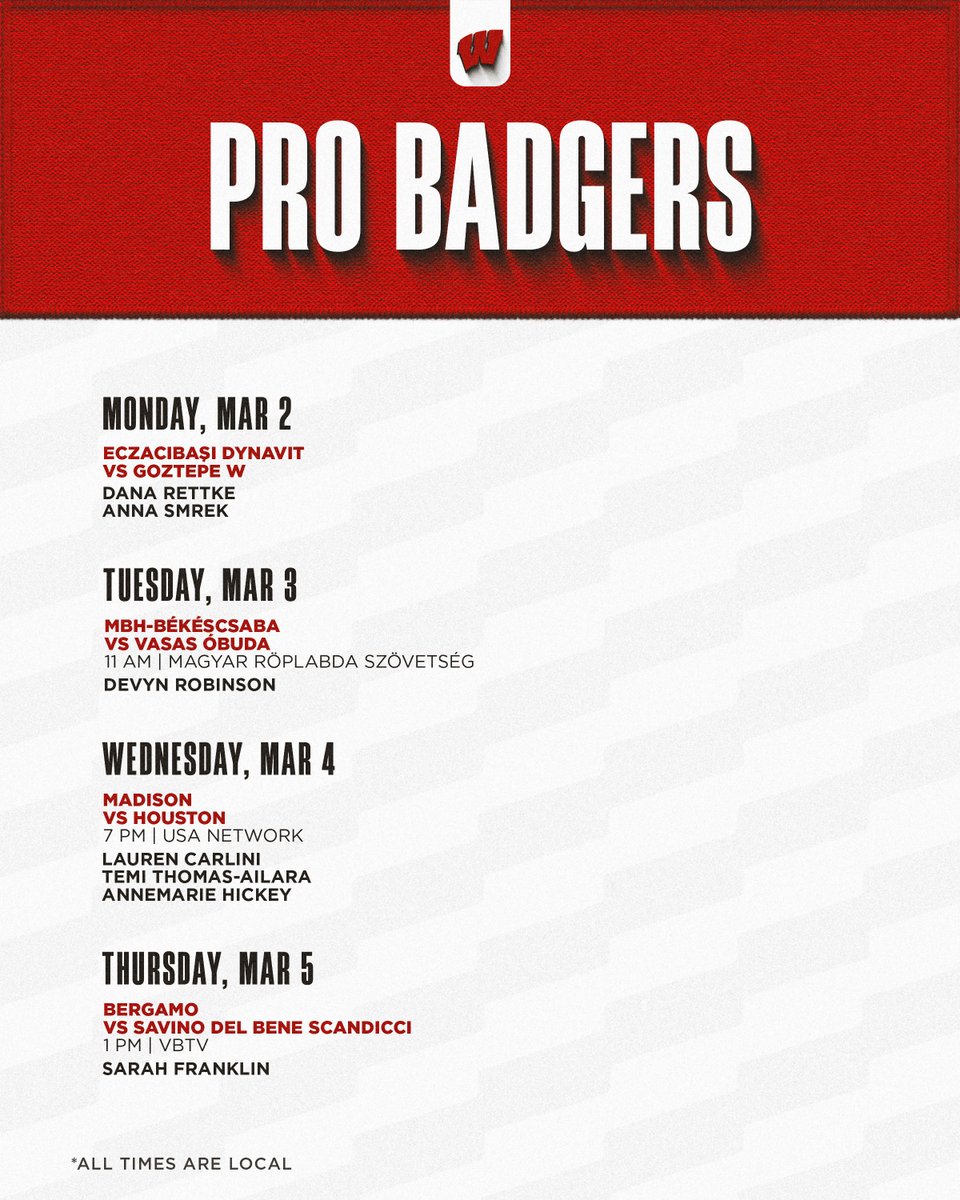 Wisconsin Volleyball tweet media