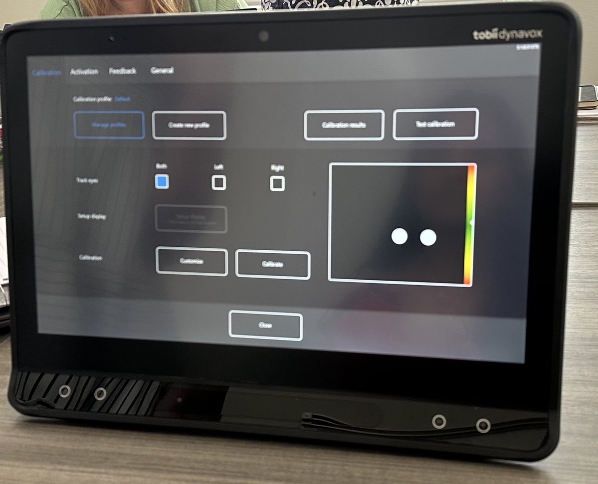 Our LID Specialist team had a refresh on using student AAC- eye gaze systems within the classrooms they support! Thanks to our "in house experts"! #1LISD #continouslearning