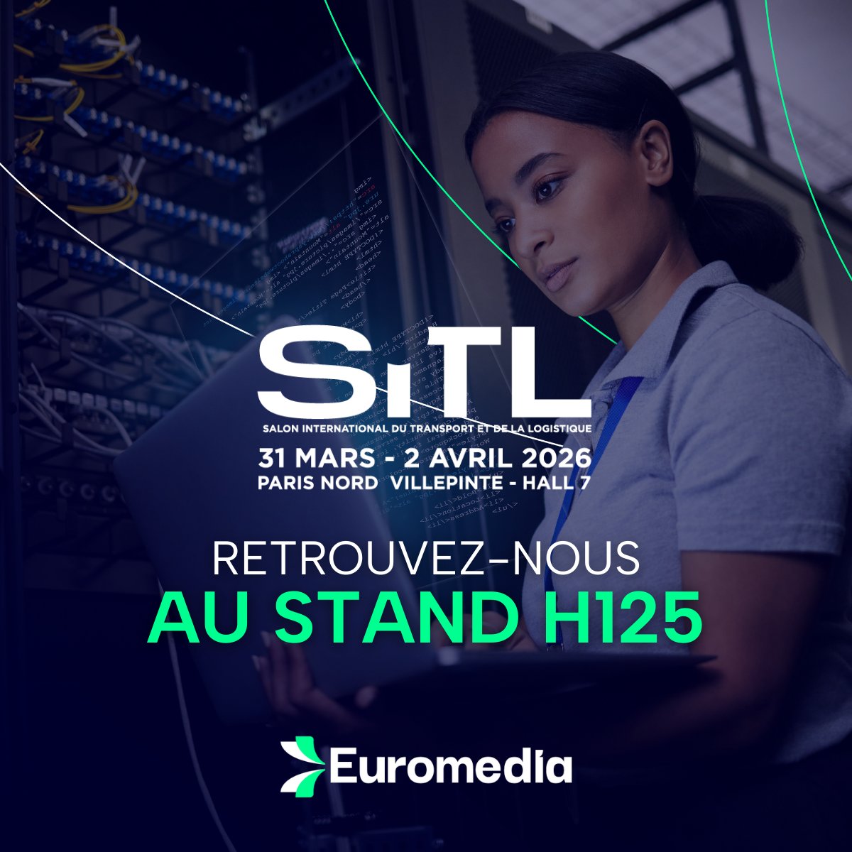📣 SAVE THE DATE !
<a href="/EuromediaFr/">Euromedia</a> au #SITL2026
📍 Stand H125 - Hall 7
📅 31 Mars – 02 Avril

Continuité d’activité, réseaux performants et cybersécurité : Euromedia sécurise votre #SupplyChain.

👉 Planifiez dès maintenant votre rendez-vous : bit.ly/4aWirAj