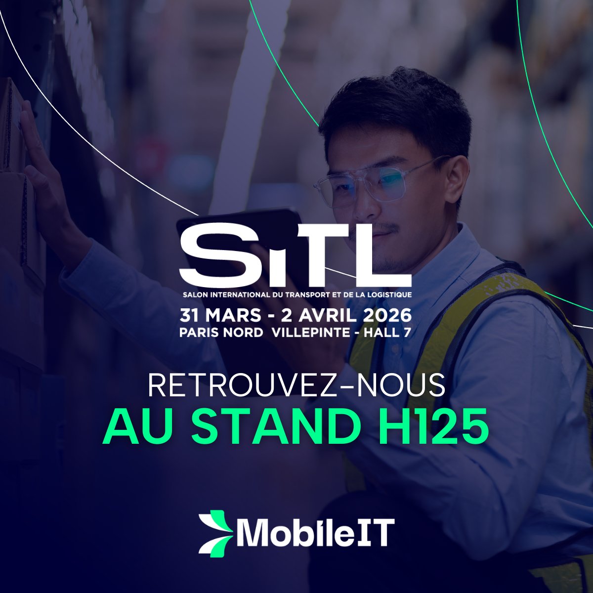 MobileIT_Team's tweet photo. 📣 SAVE THE DATE !
@MobileIT_Team au #SITL2026
📍 Stand H125 - Hall 7
📅 31 Mars – 02 Avril

#KeepTracking assure la traçabilité en temps réel et la mobilité terrain au service de votre #SupplyChain.

👉 Planifiez dès maintenant votre rendez-vous : https://t.co/jvXToURhZh https://t.co/E5Xd88MhuZ