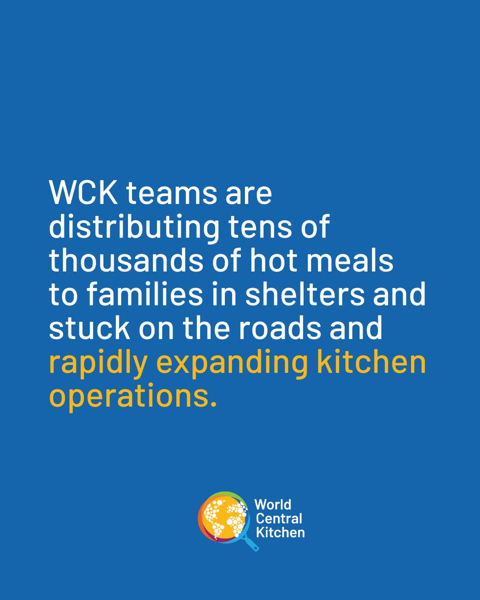 WCKitchen's tweet photo. The situation in Lebanon is changing fast. As families flee their homes, WCK teams are moving with them—relocating kitchens to safer areas to stay as close to the need as possible. #ChefsForMidEast https://t.co/qYOGLh9AKB