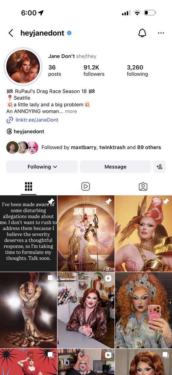 baker_barlow's tweet photo. @Muffinzzztop @Drag_Crave that was right after she deleted everything &amp; before the stunt..this is right now https://t.co/U8YhXxW6KO
