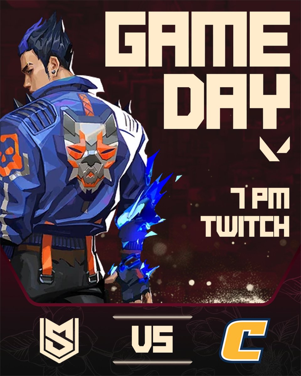 Esports_MSU's tweet photo. 🚨 GAME DAY 🚨
Valorant Maroon plays UT Chattanooga tonight at 7 PM CST on our Twitch stream.
🔗 https://t.co/RHH8JNRrh1
#justbetter https://t.co/CptVr7pgrb