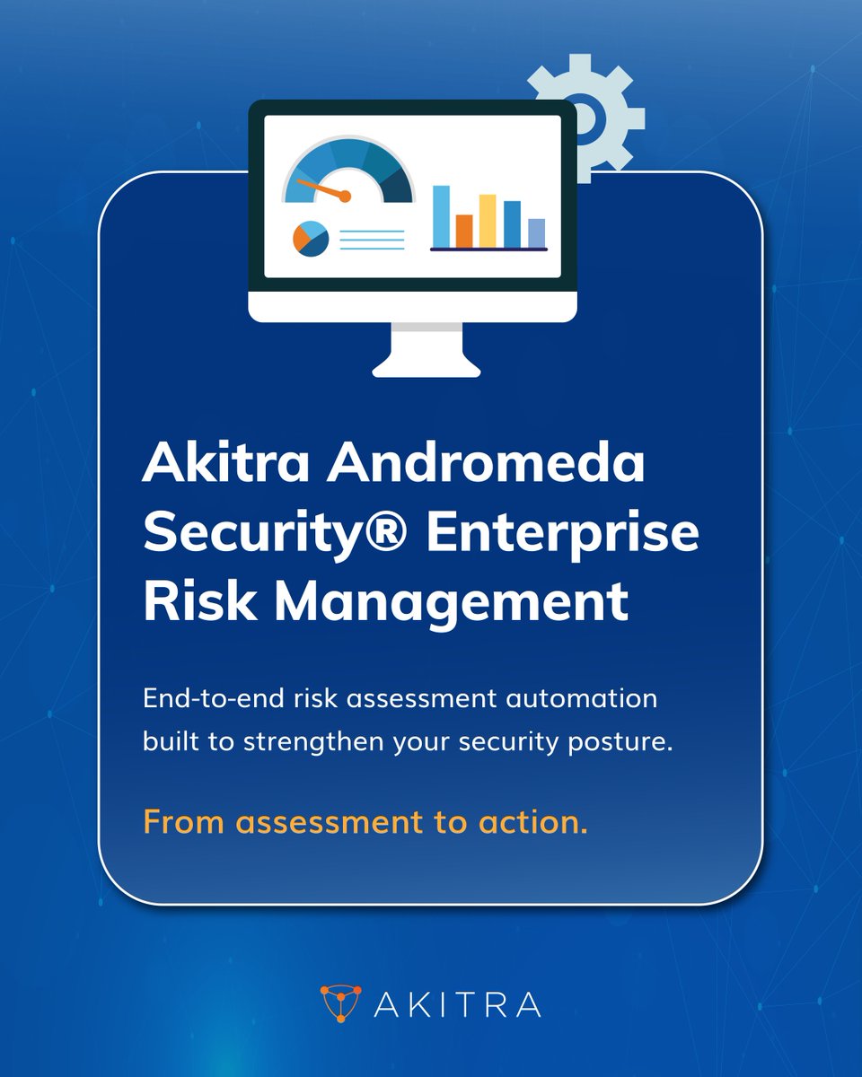 Akitra_Inc's tweet image. Risk registers shouldn’t be static.

Akitra Andromeda Security® automates risk assessments and continuous monitoring to strengthen your security posture.

From assessment to action.
👉 bit.ly/riskmgt-ak 

#EnterpriseRiskManagement #RiskAssessment #GRC #Akitra