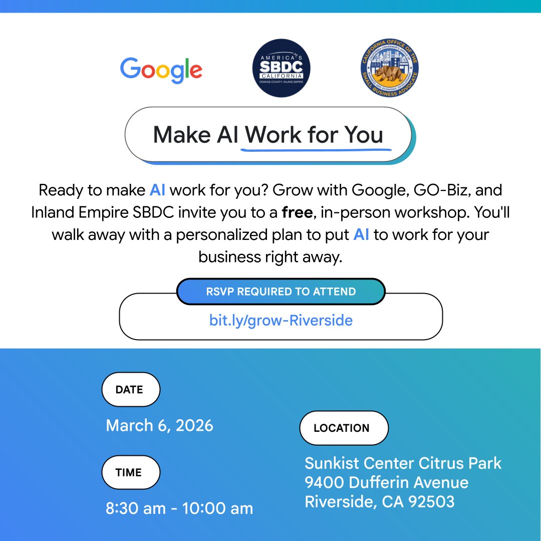 CA Office of the Small Business Advocate (CalOSBA) tweet media