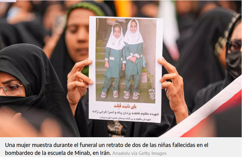 patriciajaniot's tweet photo. El periódico The Guardian publicó un reporte del bombardeo a la escuela Shajareh Tayyebeh, en Minab, al sur de Irán, en donde murieron 168 personas, la mayoría niñas que estaban en medio de la jornada escolar. 
En la escuela no sólo estudiaban hijas de militares, sino también de la comunidad. Estados Unidos dijo que no fue una acción deliberada, pero entidades como la Unesco han dicho que esto constituye “una grave violación de la protección que el derecho internacional humanitario otorga a las escuelas”.

https://t.co/IzwSXBQrop