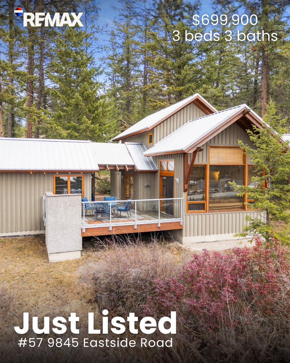 LisaSalt's tweet image. ✨ Resort lifestyle living at The Outback on Okanagan Lake.

🏡 This freshly painted, fully furnished forest cabin offers true turnkey ownership in one of Vernon’s most sought-after lakefront communities.

#JustAddSalt #SaltFowler #RemaxVernon #RealEstate #VernonRealtor