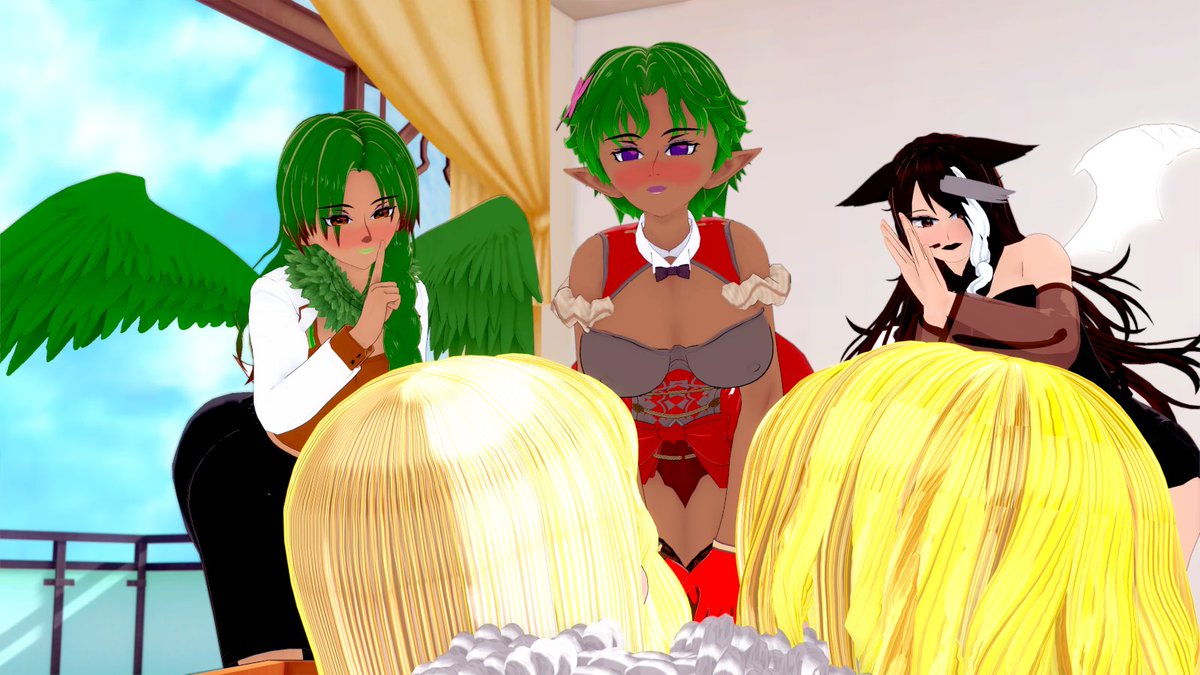 eva y lilith llegaron de sorpresa a 3 romies, oc basado en la pngtuber bia twitch.tv/bia__kottleir #OC #koikatsu  #eva #lilith #brat #flat #cute #kawaii #darkskin #prety #petite #littlegirl #latina #lovely #beautygirl #chibi #legs #bigbreast #thigs #sexy