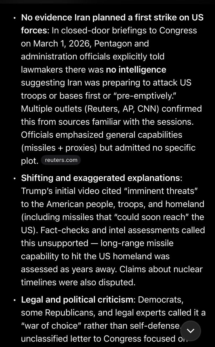 BondJamesBonk's tweet photo. Same bullsht over and over again: justifying a so called “preemptive” strike by the threat that didn’t exist. Same justification was used by Trump’s friends Mr. Poo-tin to invade Ukraine. https://t.co/hKv7EvrFfV