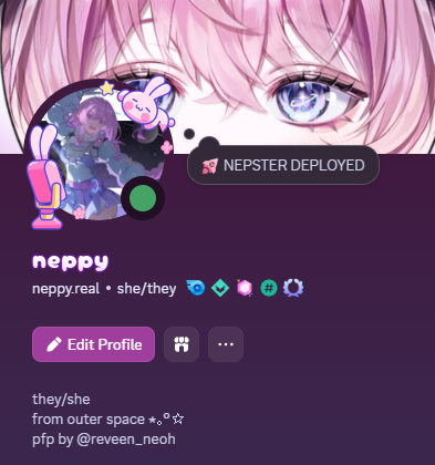 vtuber versus their discord profile... :3