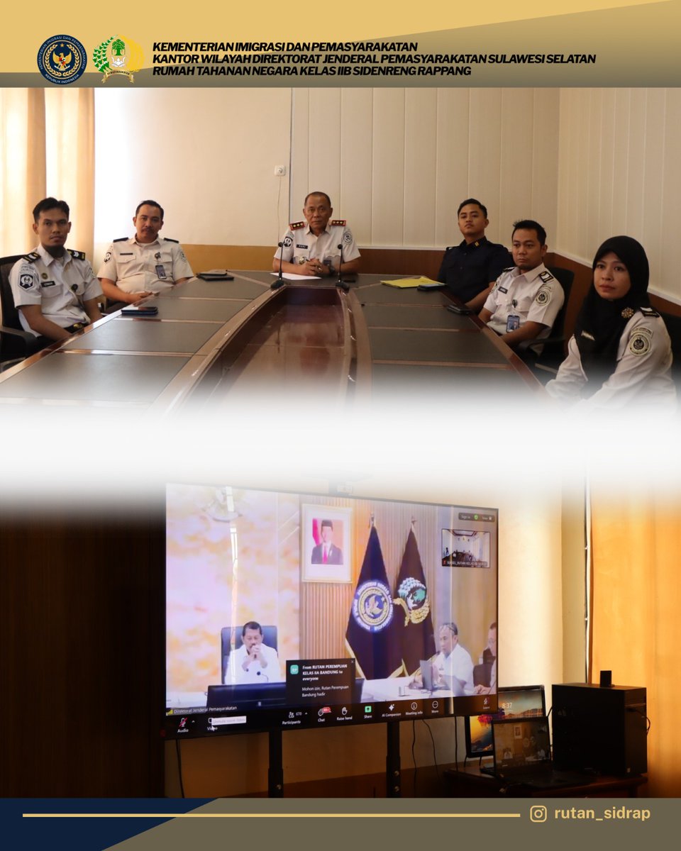 rutan_sidrap's tweet photo. Halo Sobat RuSiRa 🙌

Rumah Tahanan Negara Kelas IIB Sidenreng Rappang berkomitmen untuk memastikan seluruh program pembinaan berjalan sesuai dengan regulasi dan standar operasional prosedur yang berlaku. 

#ditjenpas
#pemasyarakatan
#rutansidrap
#guardandguide https://t.co/RxohiGS6XR