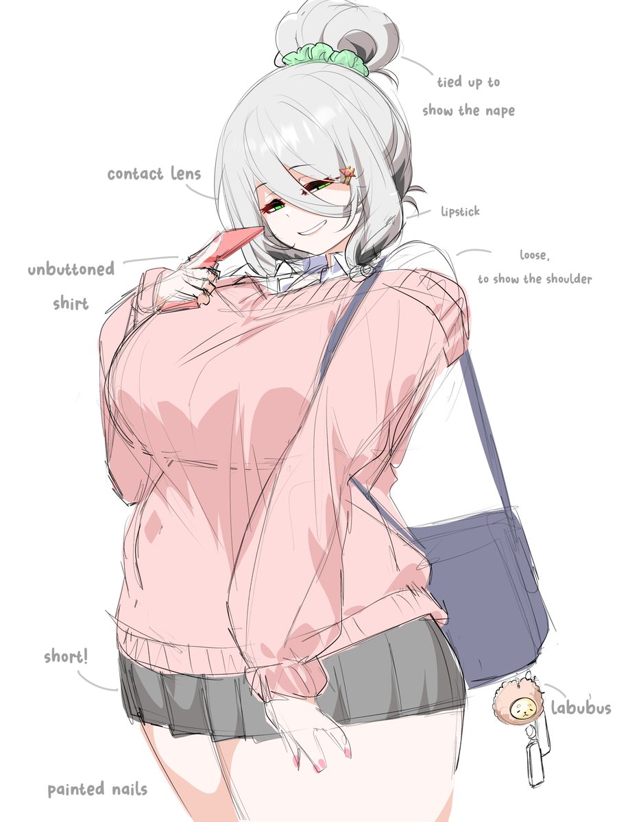 doodlin' my nerd oc a bit naughty before finishing up cms
#OC