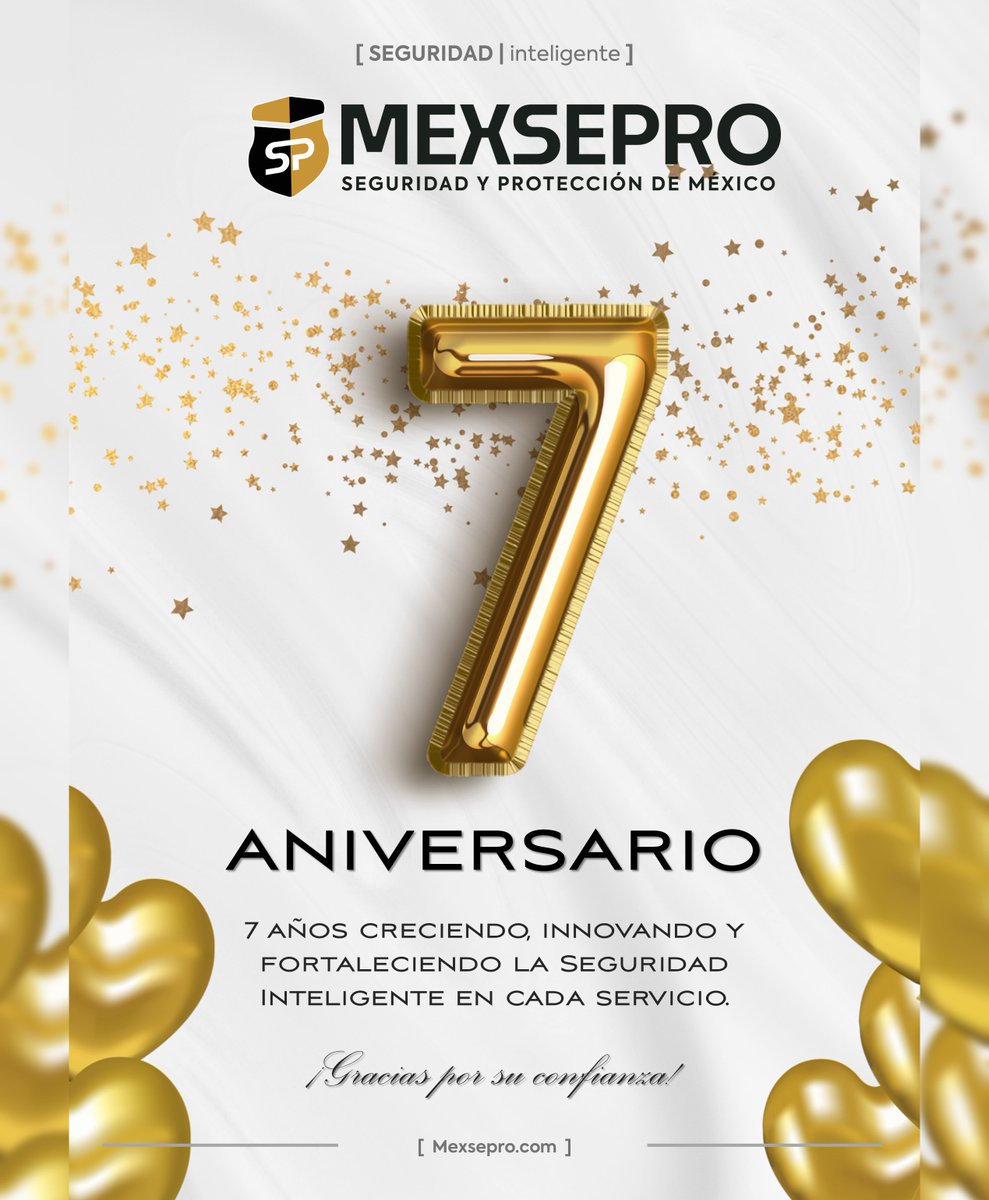 Seguimos avanzando con la misma convicción que nos ha traído hasta aquí: proteger con excelencia, actuar con integridad y trabajar unidos por un futuro aún más sólido todos y nuestro país.

¡Enhorabuena y gracias por su confianza!

MEXSEPRO [ SEGURIDAD | Inteligente ]
Marzo 2026