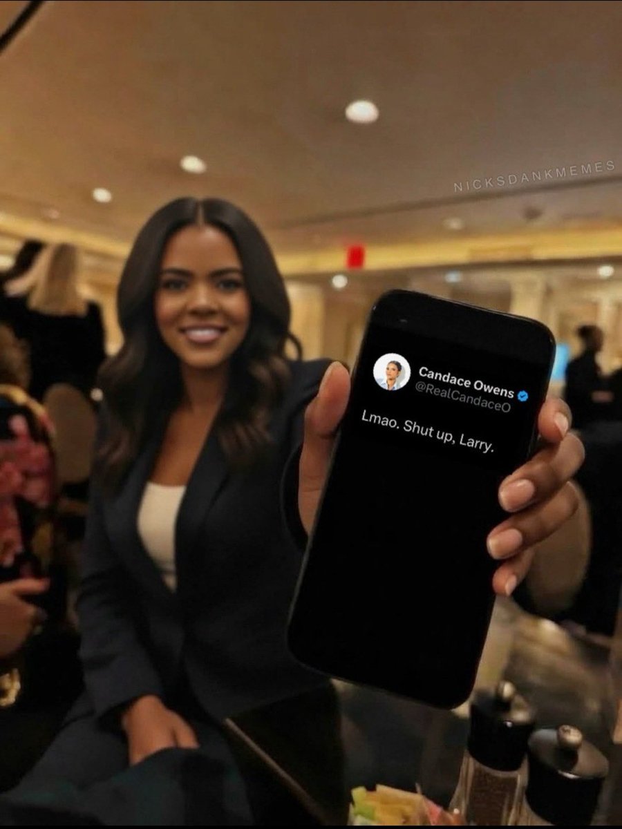 <a href="/LauraLoomer/">Laura Loomer</a> <a href="/RealCandaceO/">Candace Owens</a> <a href="/FBI/">FBI</a> She told you to shut up Larry.
