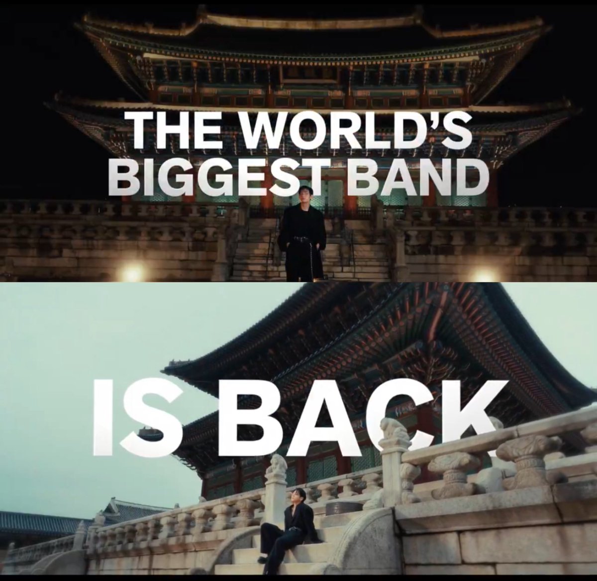 "La banda más grande DEL MUNDO está de vuelta." 

GRÍTENLO MÁS FUERTE, BTS ESTÁ DE REGRESO Y SE ACABÓ PARA TODOS🗣️🔥