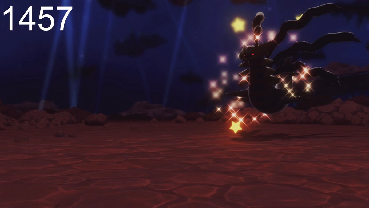 shiny uncatchable shadow giratina in shining pearl after 1,457 resets! so cool this isnt actually locked