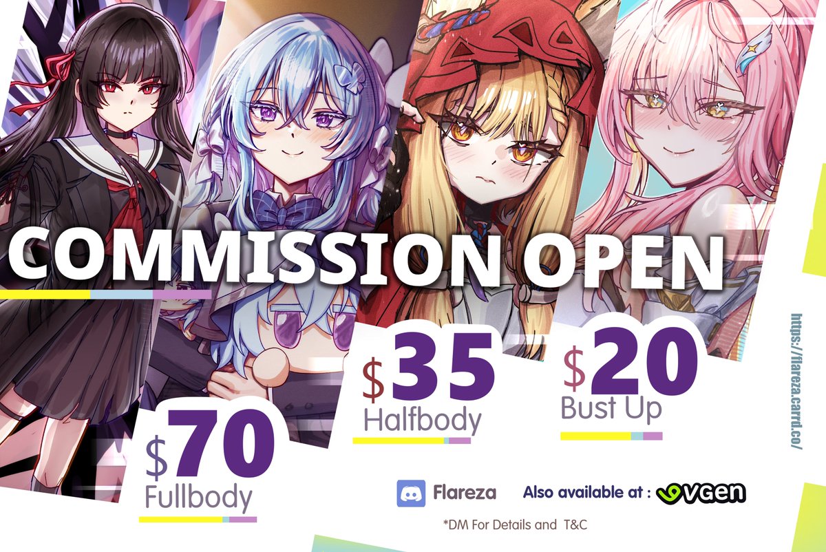 flareza25's tweet photo. Commission sheet  

Also available at Vgen 
*follow my account to get update about special offers and gigs   

Retweets are very appreciated

#VGen #VGenComm https://t.co/8z17cvX5O9