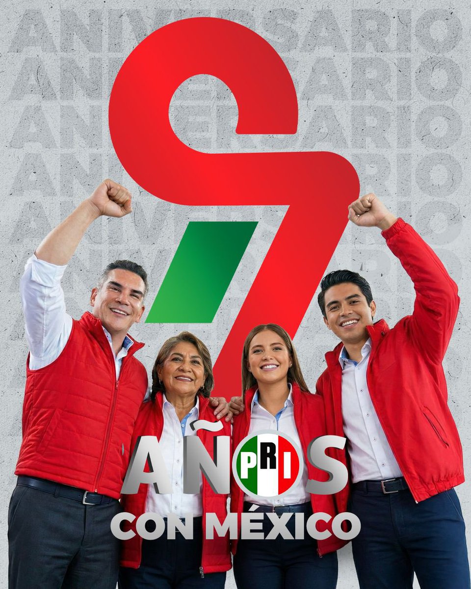 AlyGamboa's tweet photo. 97 años de historia, trabajo y compromiso con México. 🇲🇽
Me honra ser parte de un partido que ha contribuido a la construcción de nuestro país.
#PRIConMexico 🤝✨ https://t.co/Ke1SebNY2V